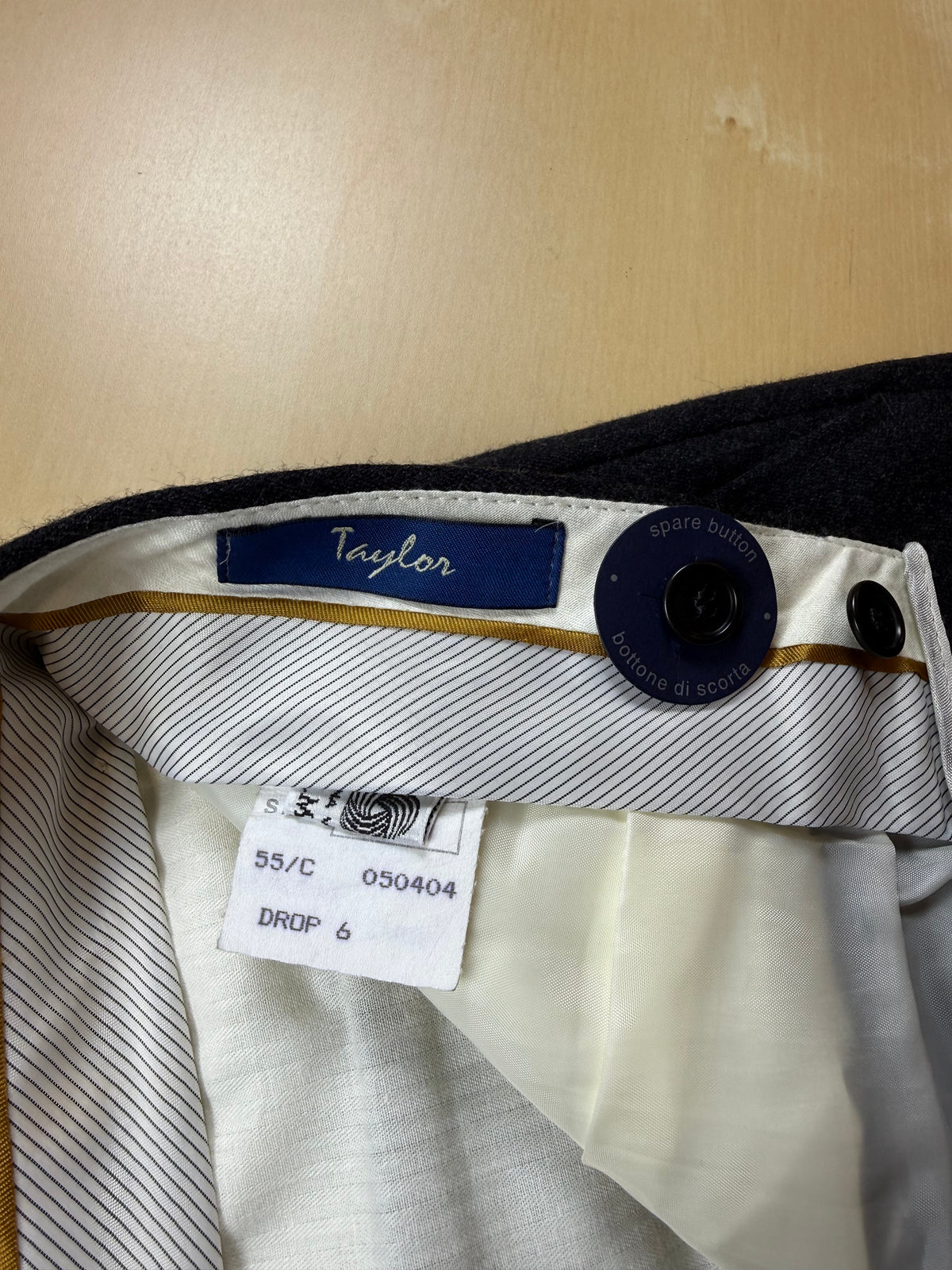 Pantaloni flanella grigio antracite anni '90 - tg. 50