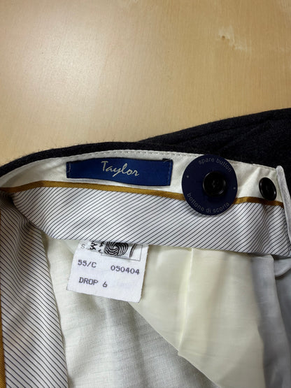 Pantaloni flanella grigio antracite anni '90 - tg. 50