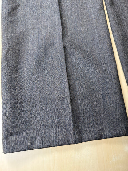 Pantaloni flanella marrone spigato - tg. 56/58