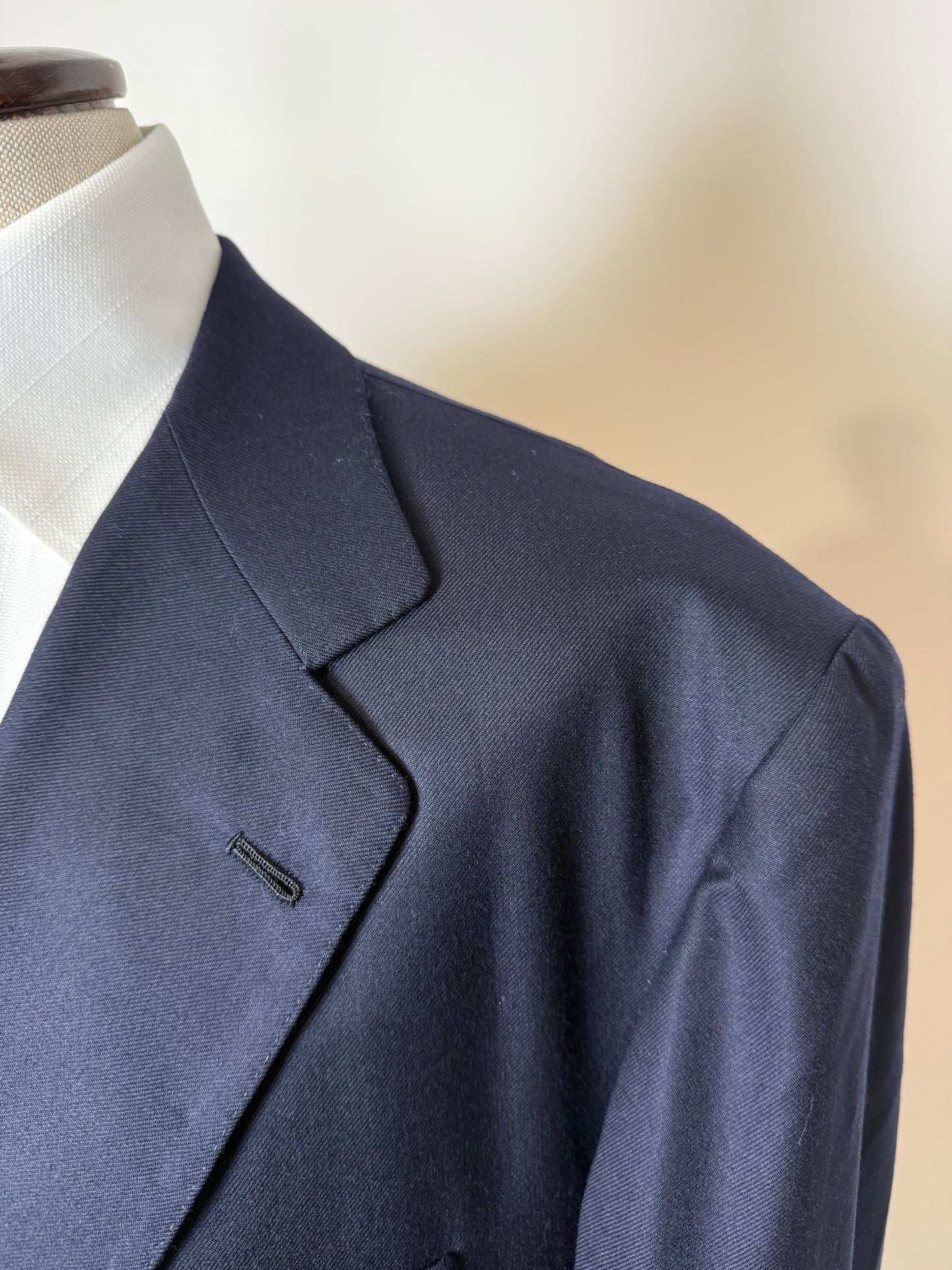 Completo sartoriale anni ‘80 flanella lana e cashmere - tg. 62