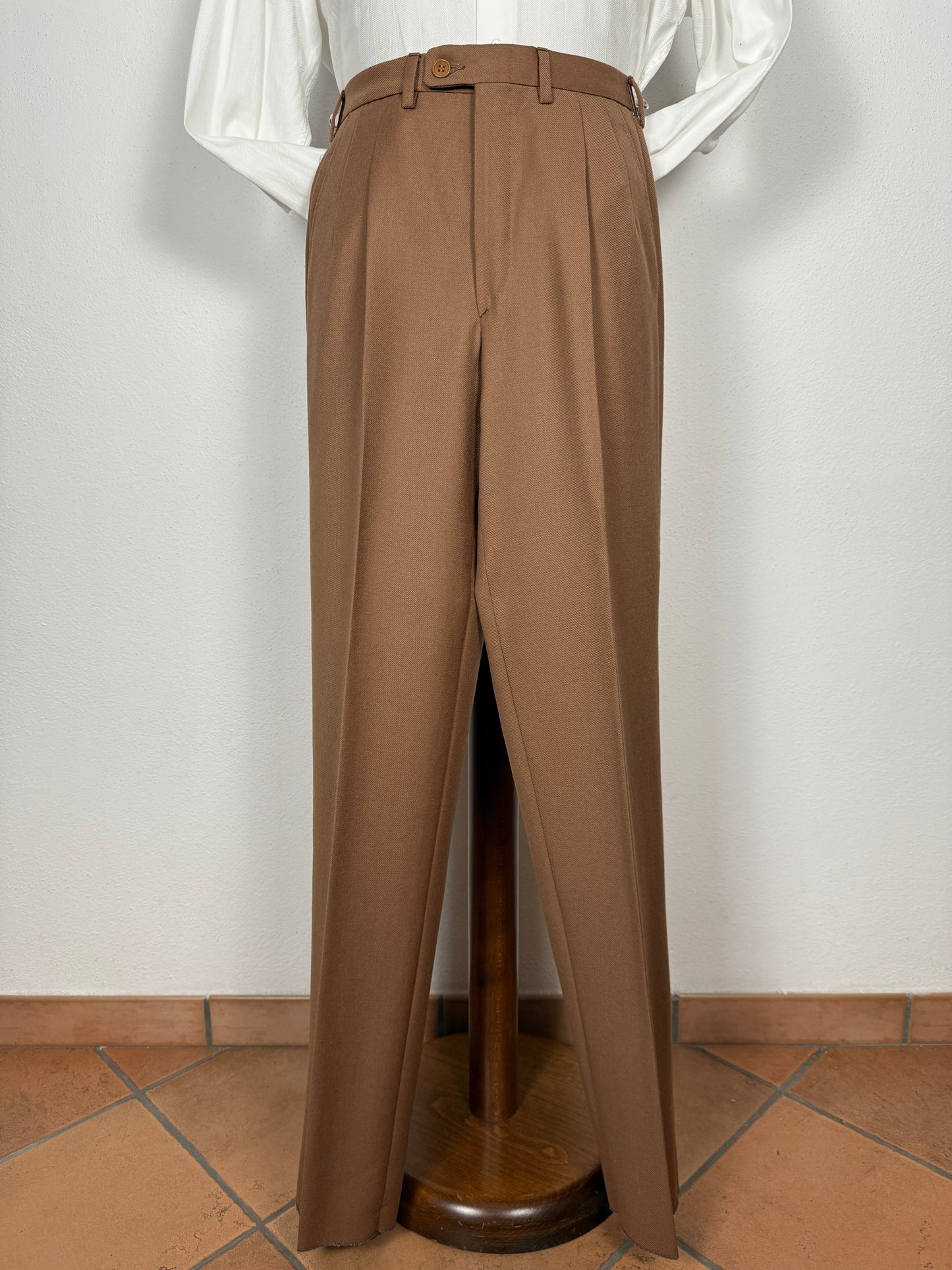 Completo 3 pezzi Marzotto anni ‘70/'80 color cammello (NOS) - tg. 42