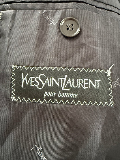 Giacca Yves Saint Laurent anni ‘90 principe di Galles bottoni madreperla - tg. 50