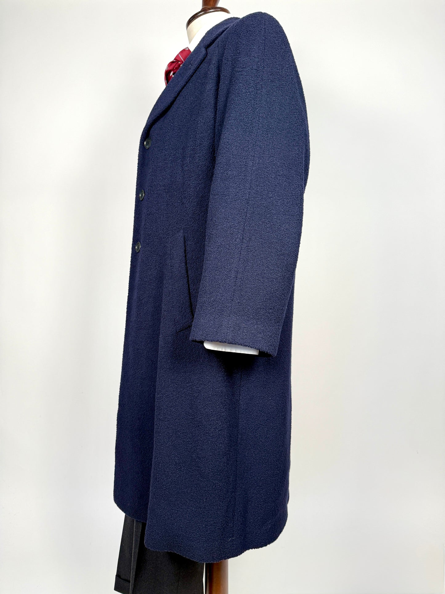 Cappotto raglan E. Zegna in bouclé di lana - tg. 48-52