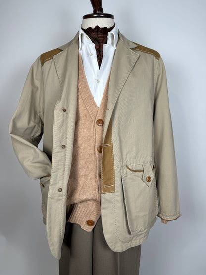 Giacca da caccia sahariana Beretta con inserti in pelle - tg. 50