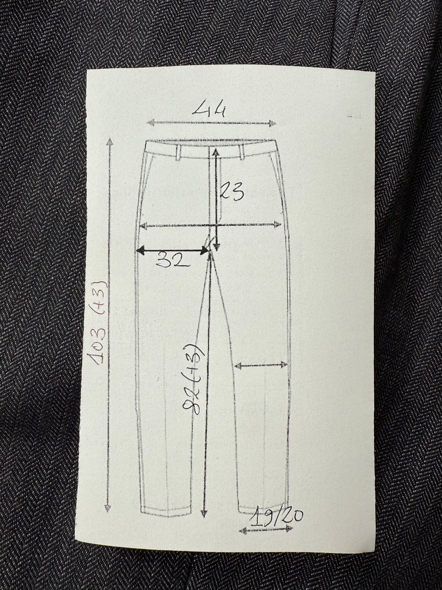 Pantaloni Incotex in cotone e lana - tg. 46/48