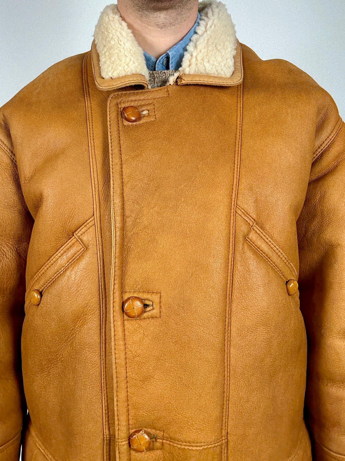 Montone shearling anni ‘70/‘80 - tg. L (50-52)