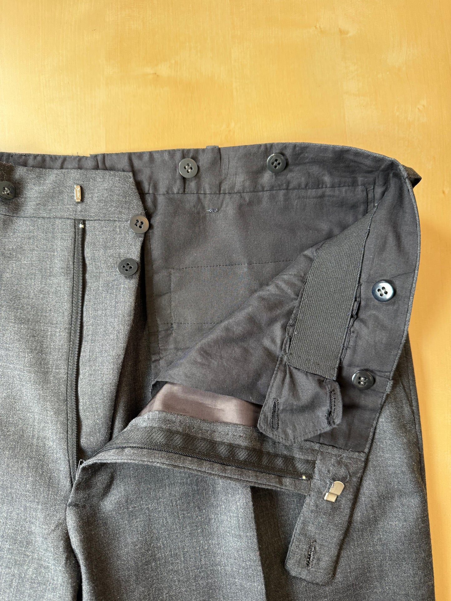 Pantaloni sartoriali fresco lana antracite - tg. 52