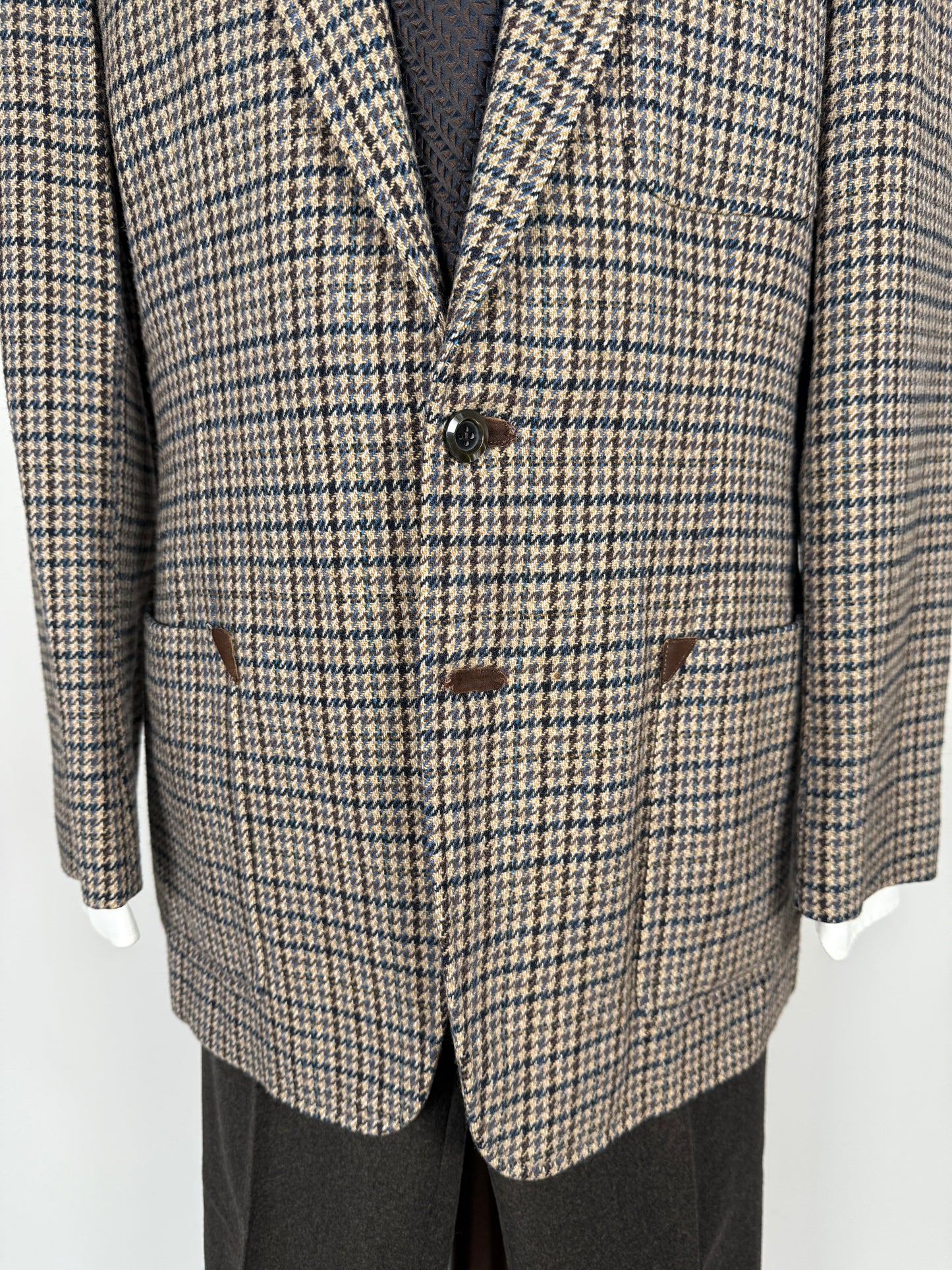 Giacca tweed pied-de-poule Lane Crawford Hong Kong anni ‘60/‘70 - tg. 48/50