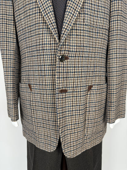 Giacca tweed pied-de-poule Lane Crawford Hong Kong anni ‘60/‘70 - tg. 48/50