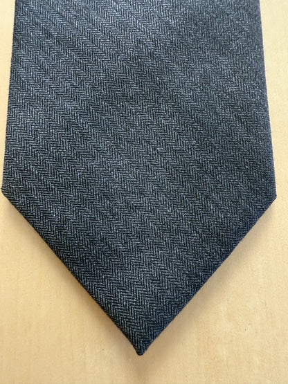 Cravatta napoletana in lana herringbone