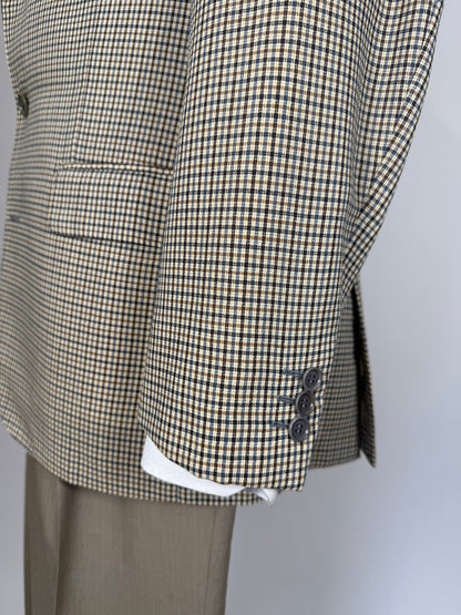 Giacca estiva Pierre Cardin anni '90 super twist quadretti - tg. 50