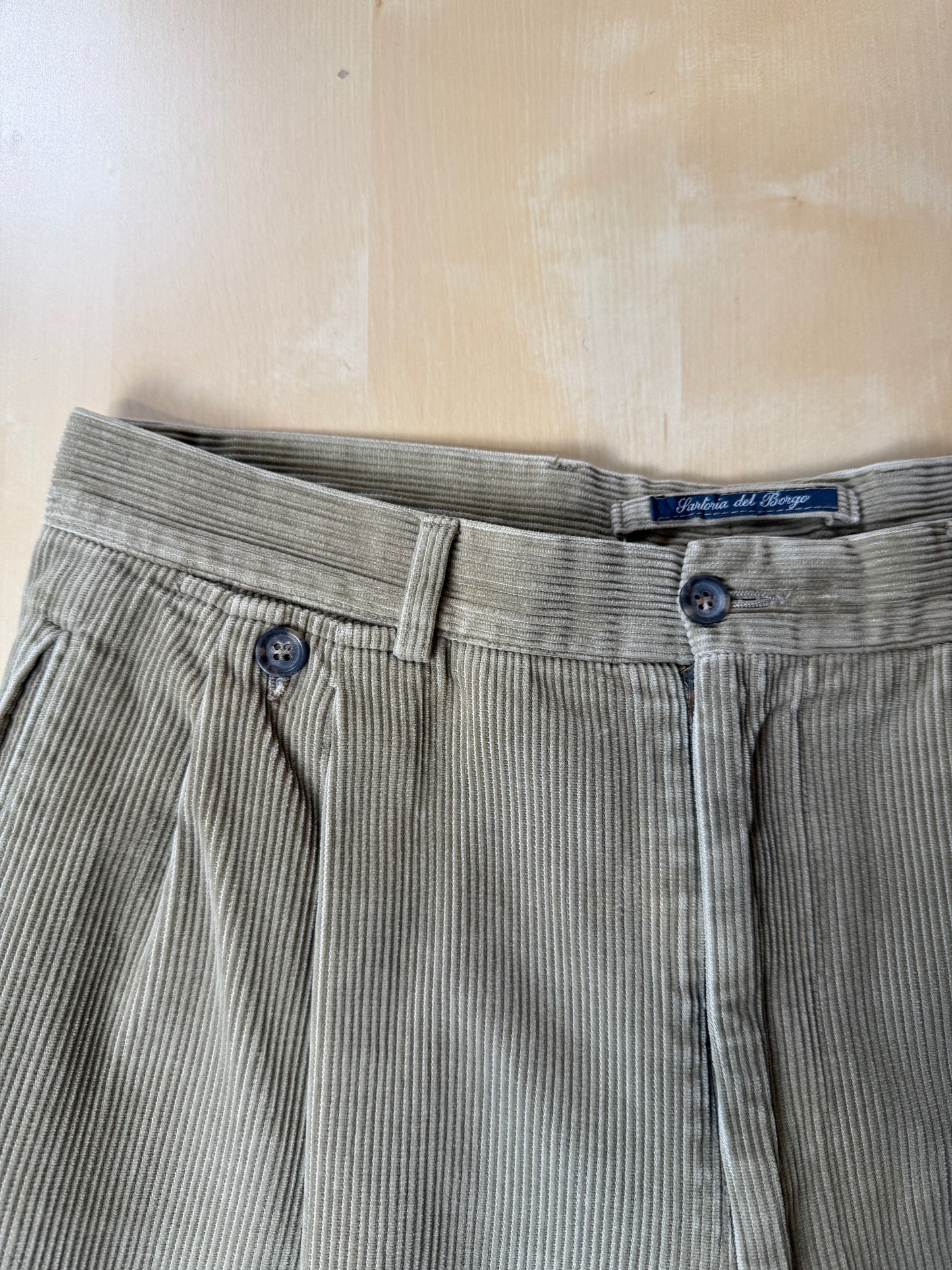 Pantaloni in velluto a coste beige - tg. 46/48