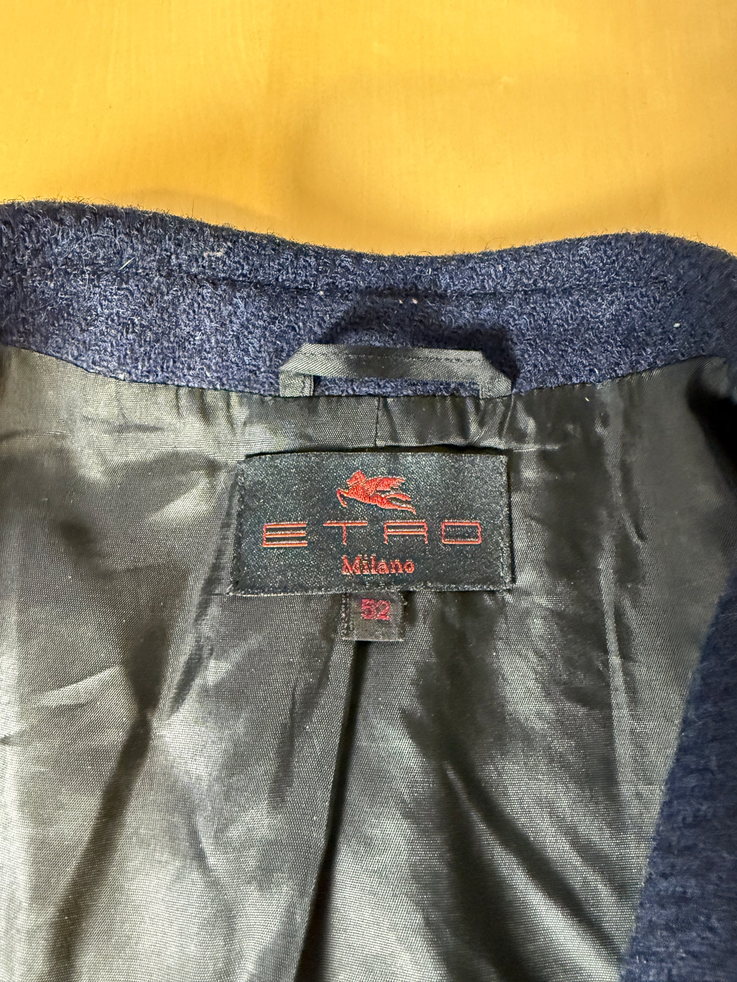 Giacca Etro tweed blu china - tg. 52