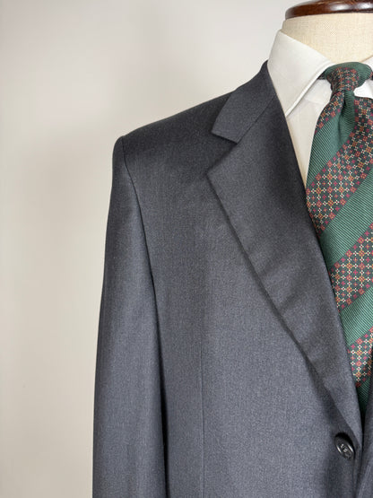 Completo Corneliani anni ‘90 flanella antracite - tg. 50/52