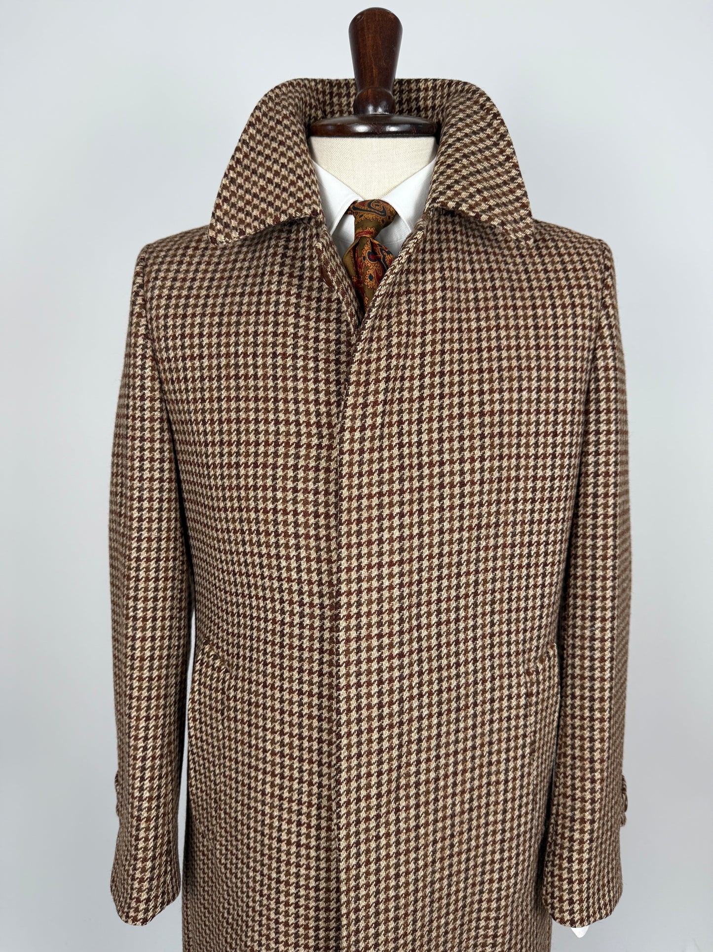 Cappotto anni ‘70 tweed pied-de-poule - tg. 44-46