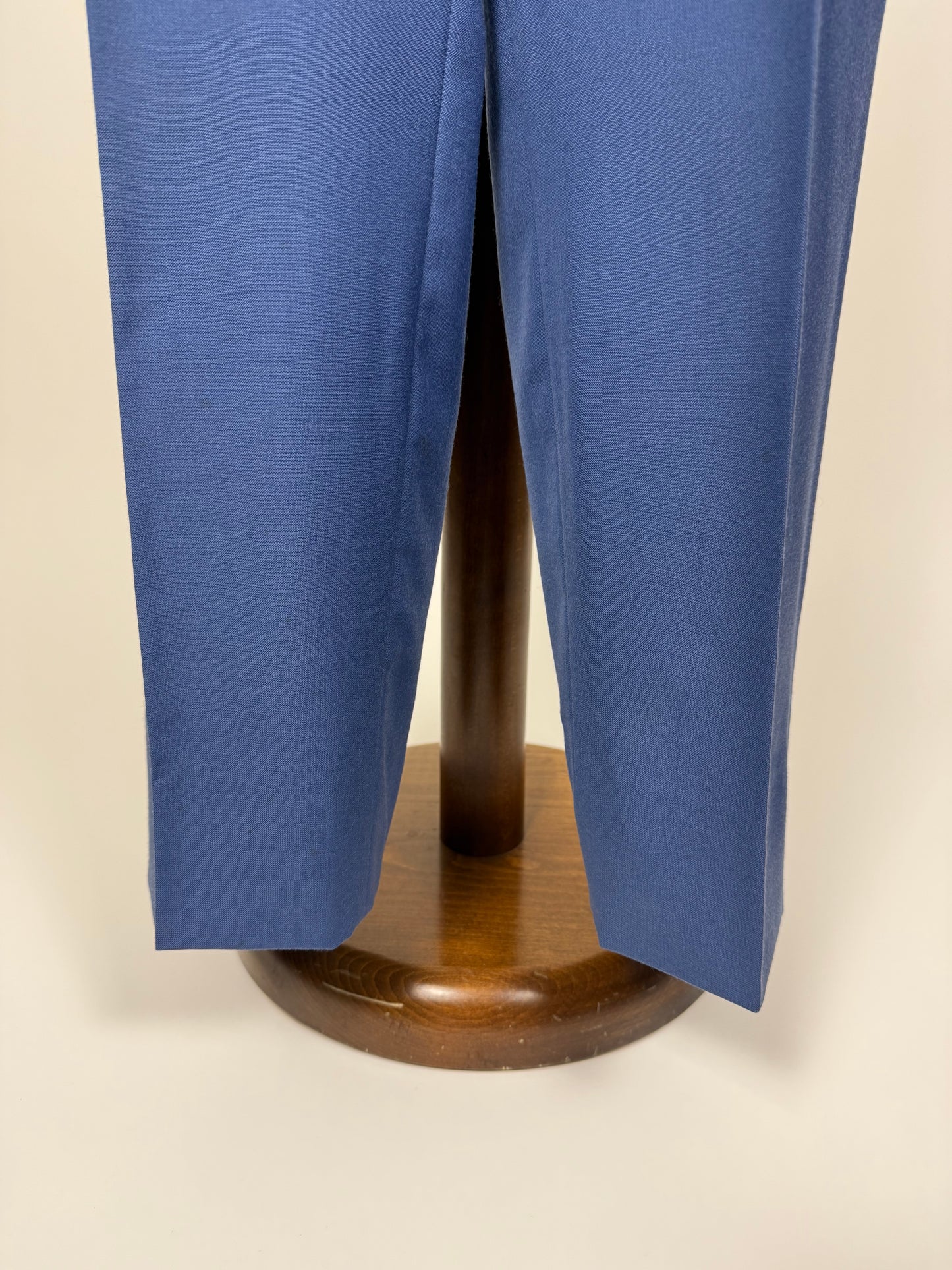 Completo anni '80 fresco lana bluette - tg. 52, pantaloni 48