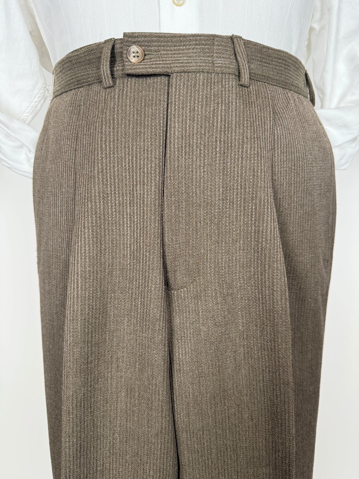 Pantaloni anni ‘80 in lana a coste (NOS) - tg. 44