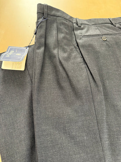 Pantaloni fresco lana grigio antracite anni '80 (NOS) - tg. 46/48
