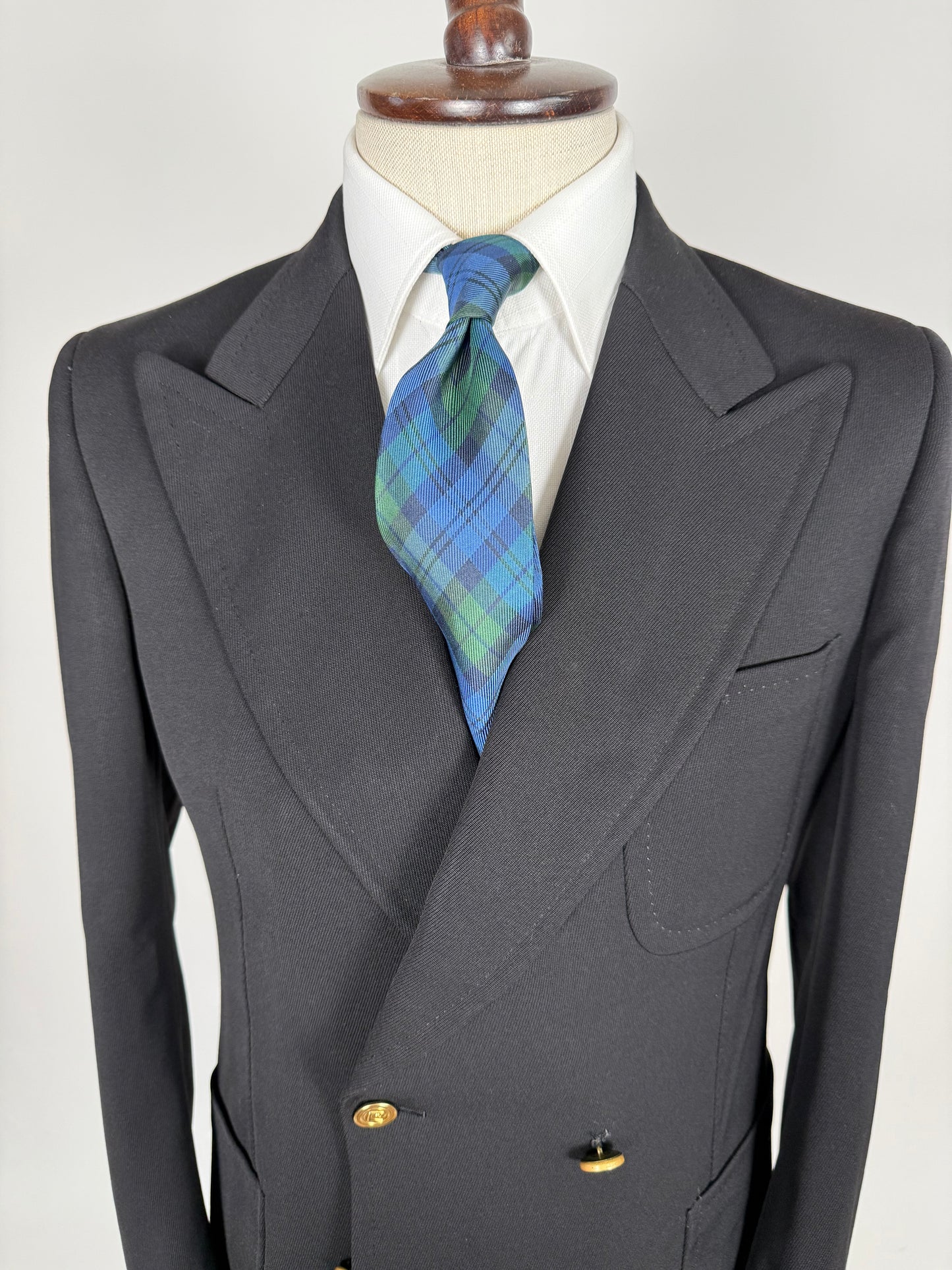 Navy blazer doppiopetto Pierre Cardin anni '70 - tg. 46