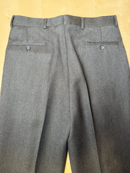 Pantaloni anni ‘80 grigio/cachi sale pepe (NOS) - tg. 46