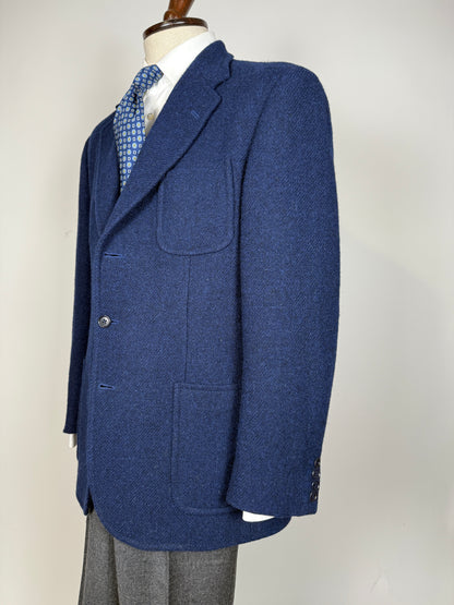 Giacca Etro tweed blu china - tg. 52
