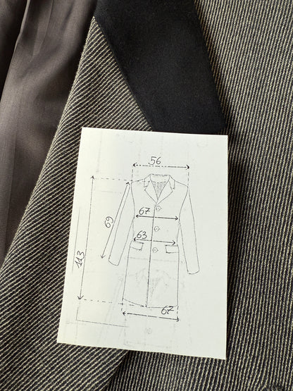 Cappotto soprabito in stile covert coat - tg. 56-58