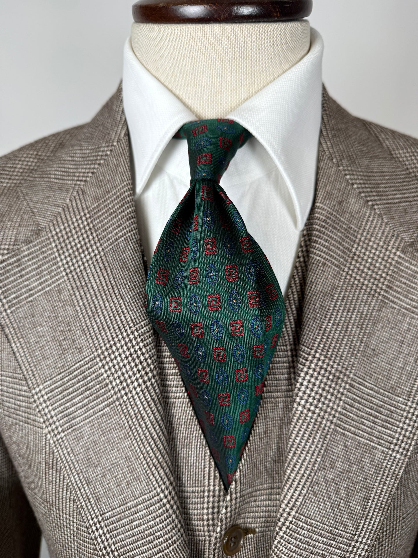 Cravatta Etro verde micro fantasia