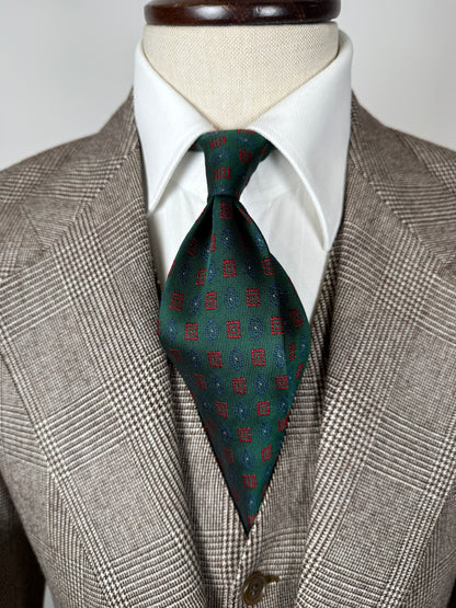 Cravatta Etro verde micro fantasia