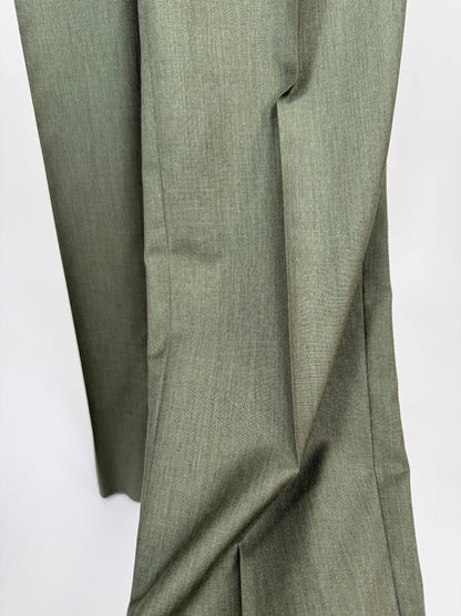 Pantaloni fresco lana verde scuro anni '80 (NOS) - tg. 54/56