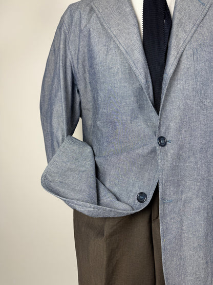 Giacca estiva De Paz in cotone chambray - tg. 58