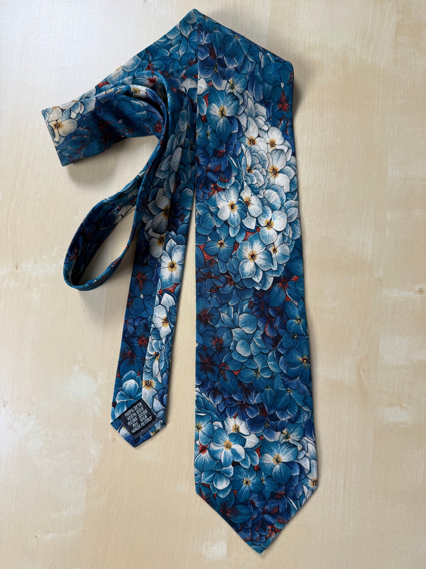 Cravatta Yves Saint Laurent vintage floreale