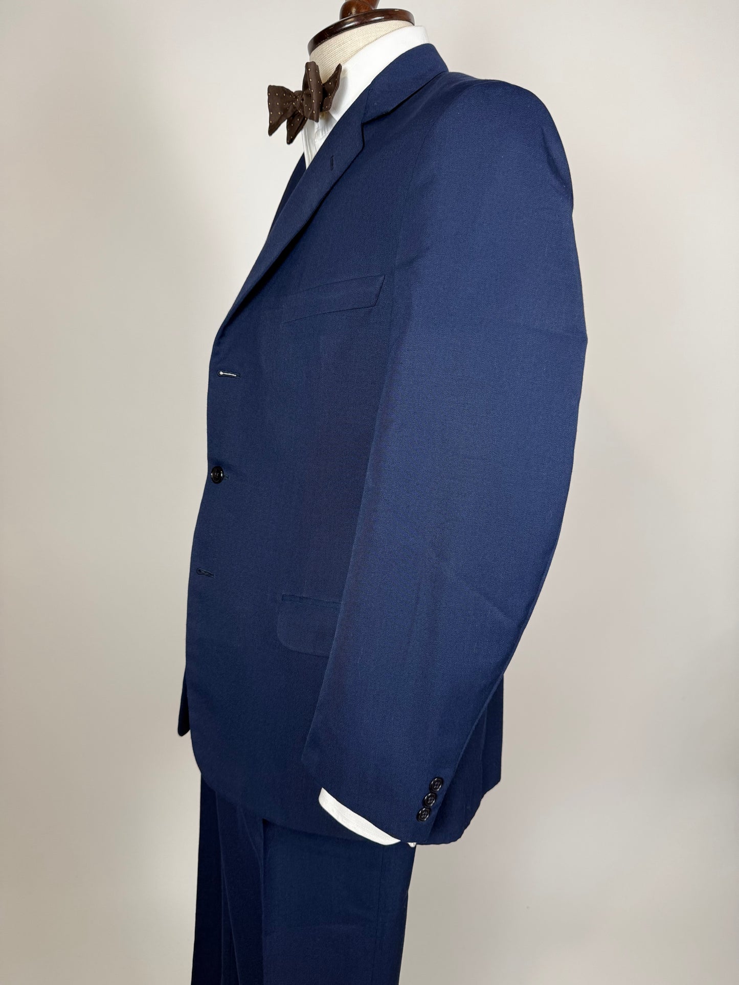 Completo anni ‘60 twill pettinato blu - tg. 48/50