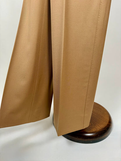 Completo 3 pezzi anni ‘70 twill pettinato beige - tg. 44