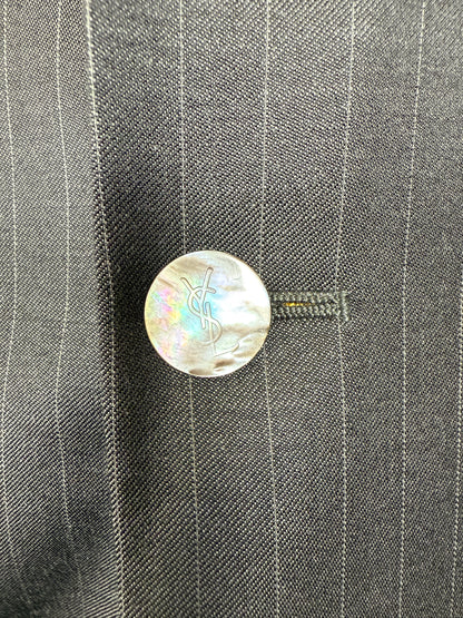 Completo Yves Saint Laurent anni ‘90 grigio gessato - tg. 54/56