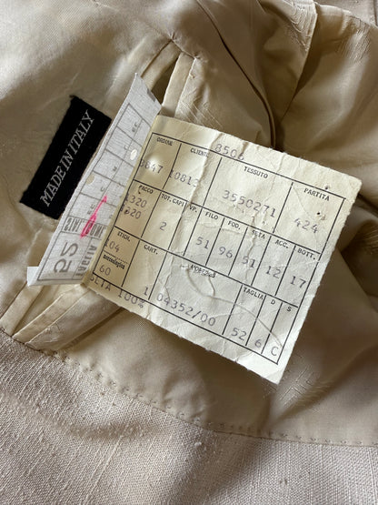 Giacca Lanvin anni '70/'80 in pura seta avorio - tg. 48