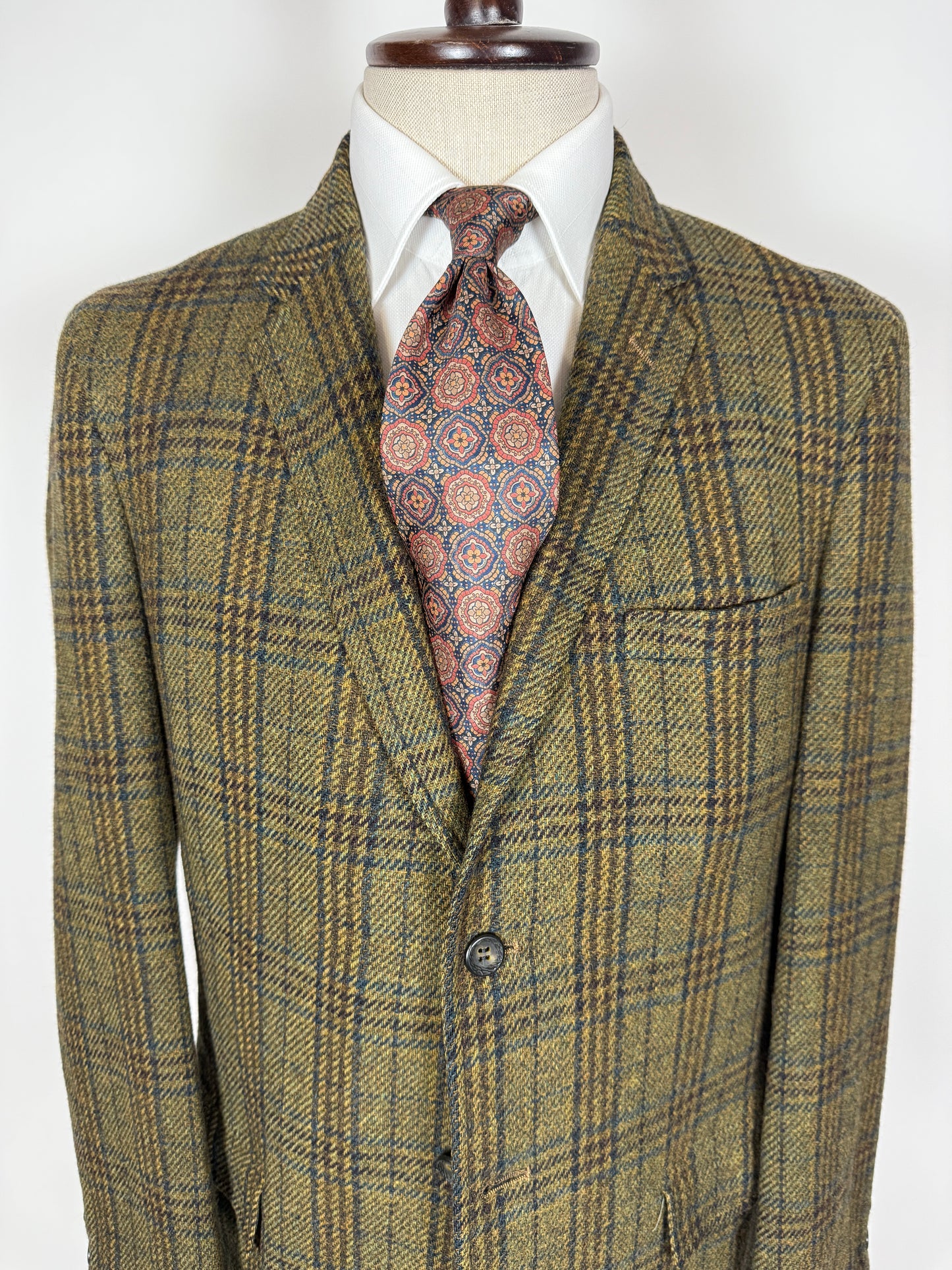 Giacca americana in tweed verde anni ‘60 - tg. 48/50