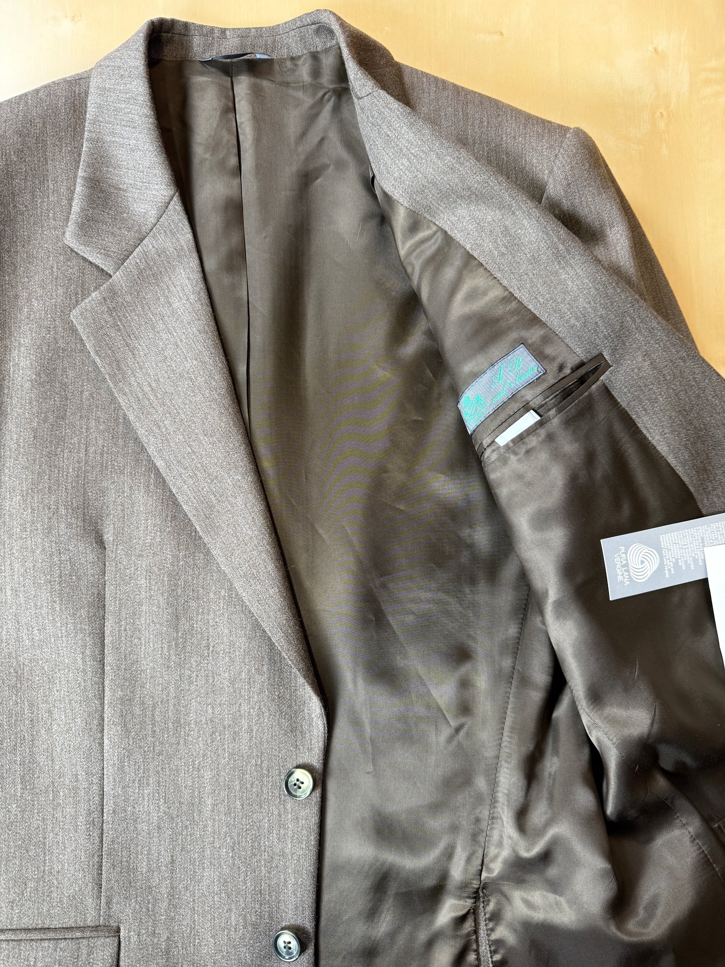 Completo anni ‘80 in covert verde cachi (NOS) - tg. 52