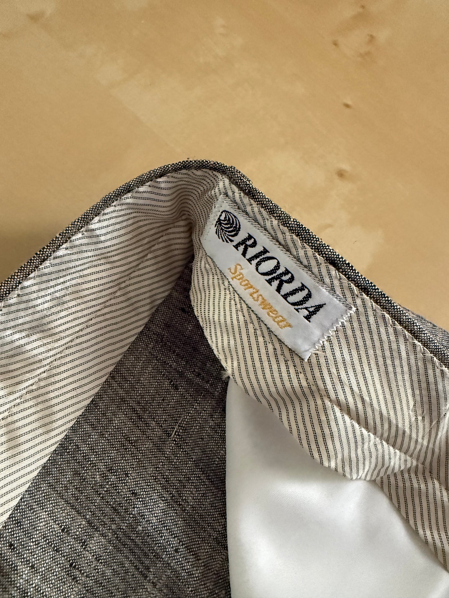 Pantaloni anni '80 misto lino e rayon (NOS) - tg. 48
