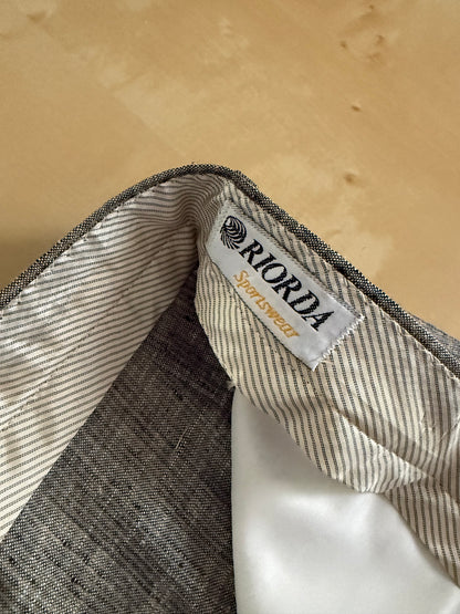 Pantaloni anni '80 misto lino e rayon (NOS) - tg. 48
