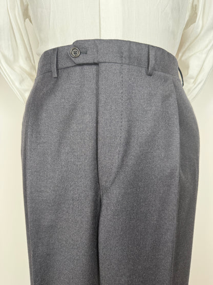 Pantaloni in flanella grigio antracite - tg. 60