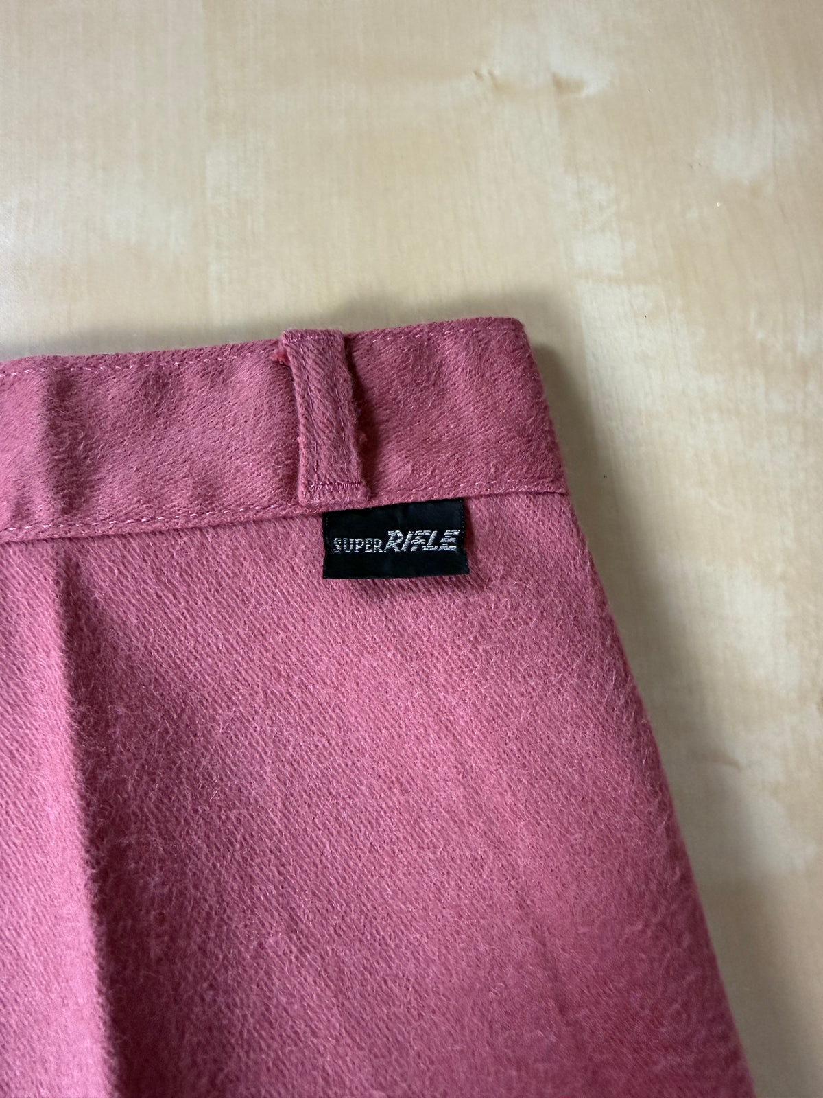 Jeans Rifle anni '70 rosa corallo a zampa (NOS) - tg. 36/38 (XXS)