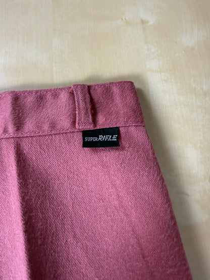 Jeans Rifle anni '70 rosa corallo a zampa (NOS) - tg. 36/38 (XXS)