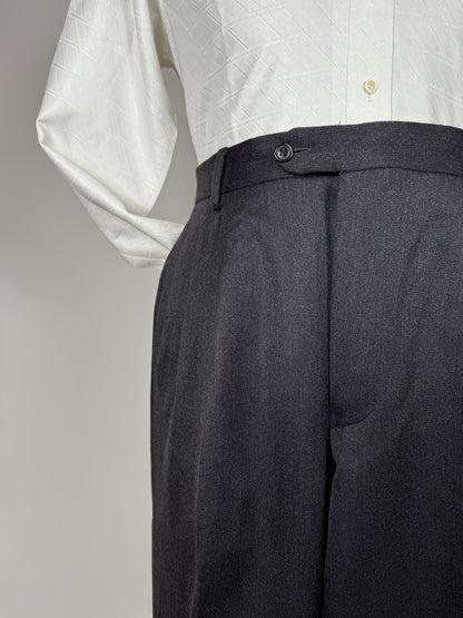 Pantaloni flanella pettinata grigio antracite - tg. 52