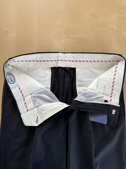 Pantaloni fresco lana grigio antracite anni '80 (NOS) - tg. 46/48