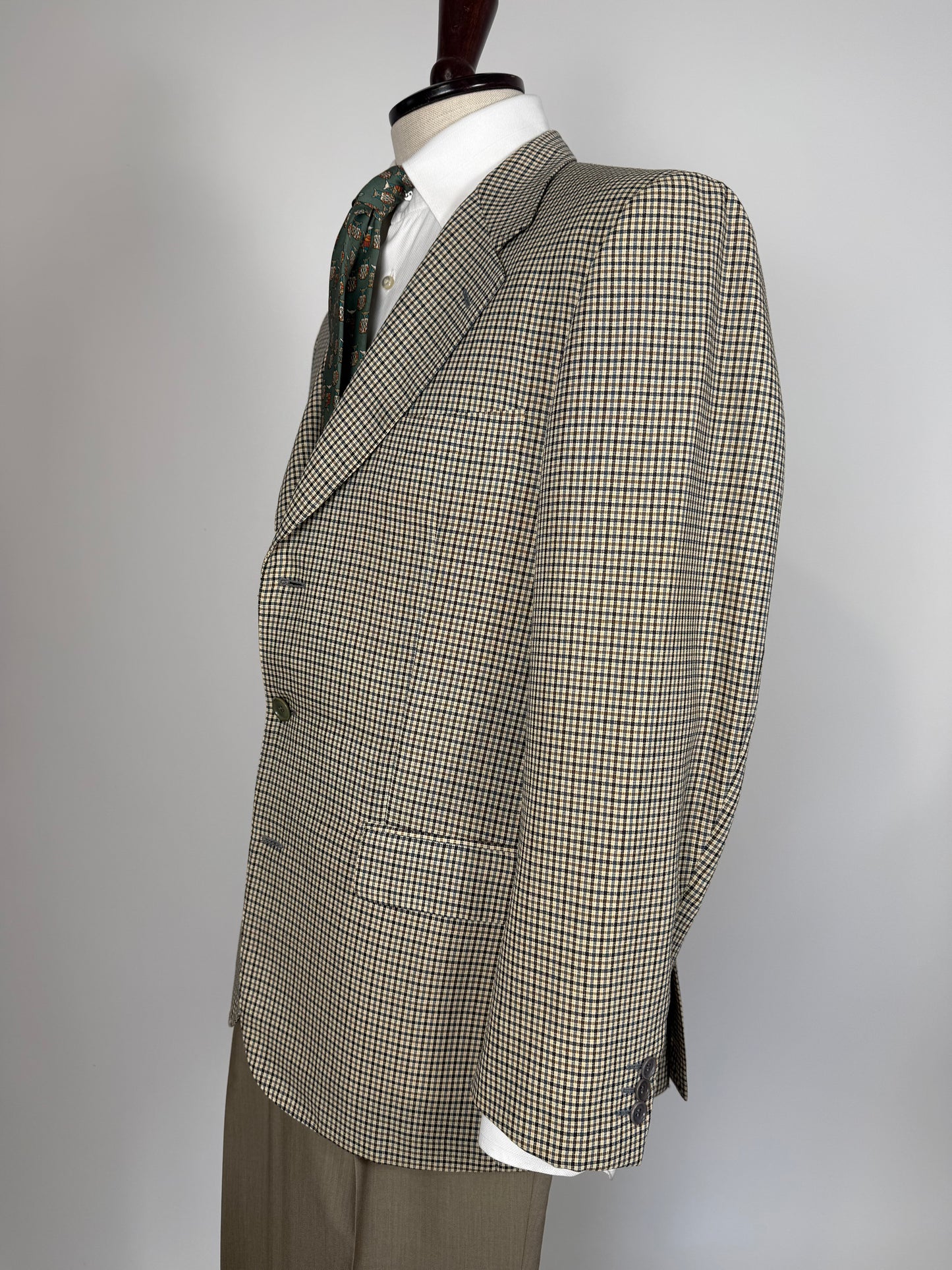 Giacca estiva Pierre Cardin anni '90 super twist quadretti - tg. 50
