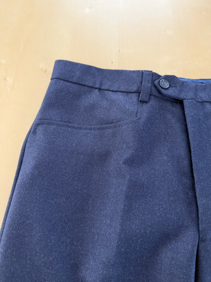 Pantaloni flanella blu tasche western (NOS) - tg. 48
