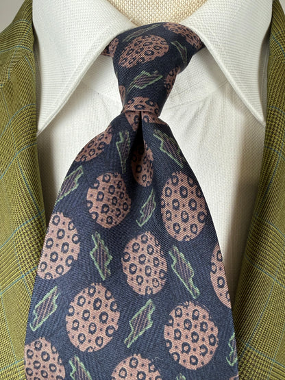 Cravatta vintage fantasia astratta