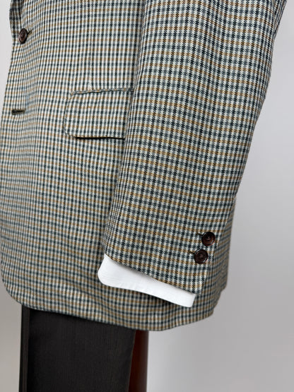 Giacca D’Avenza anni ‘80 check lana cashmere e seta - tg. 48