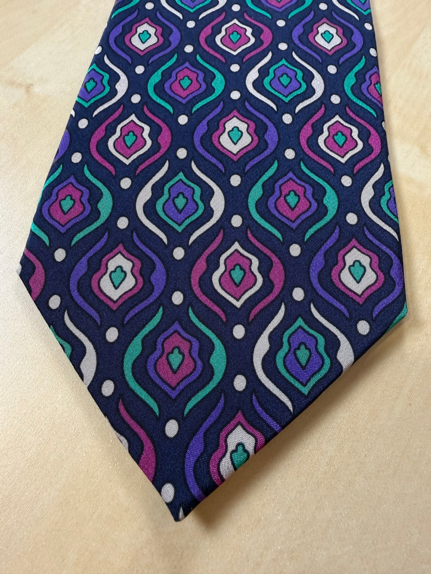 Cravatta Missoni vintage fantasia astratta