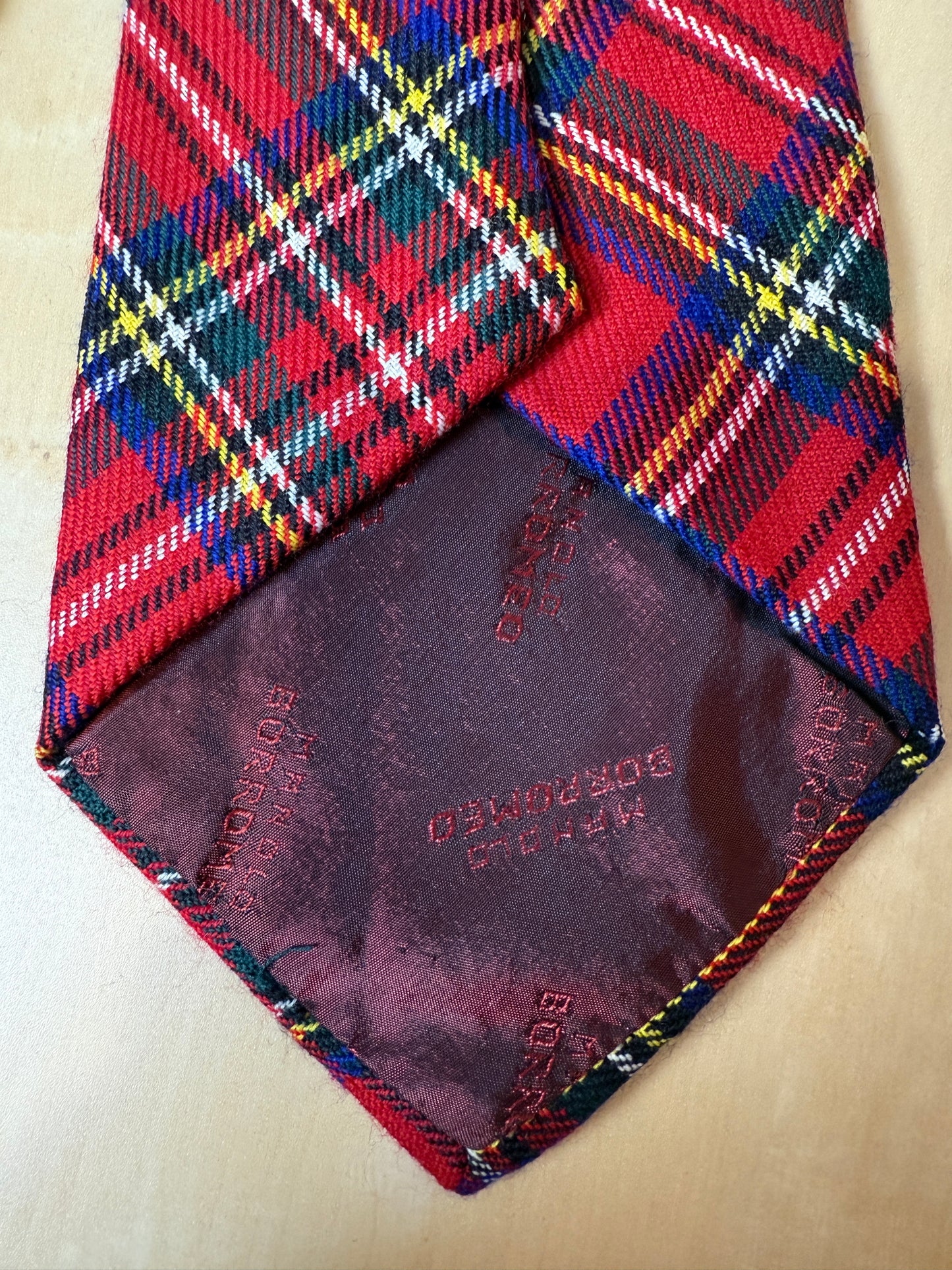 Cravatta in lana tartan Royal Stewart